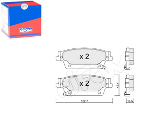 Klocki Hamulcowe Cadillac Srx 04-08 Tył Cifam