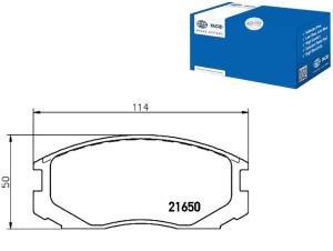 Klocki Hamulcowe Hella Pagid 04465b4020 04465b4010