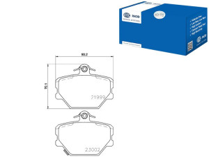 Klocki Hamulcowe Hella Pagid 4514210010 A 0001431v