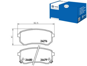 Klocki Hamulcowe Hella Pagid 583020xa00 5830207a00