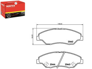 Klocki Hamulcowe Mintex 080453323z 0k0453323z 3713
