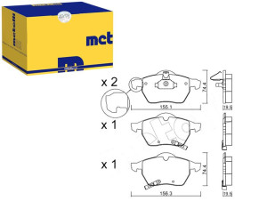 Klocki Hamulcowe Saab 9-5 2,0 2,3 01- Metelli