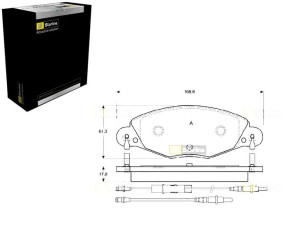 Klocki Hamulcowe Citroen C5 2 Kpl Starline Starlin