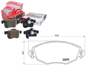 Klocki Hamulcowe Ford Mondeo Iii 00-07 Brembo
