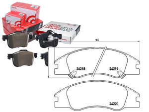 Klocki Hamulcowe Kia Cerato 04- Z Czuj. Brembo