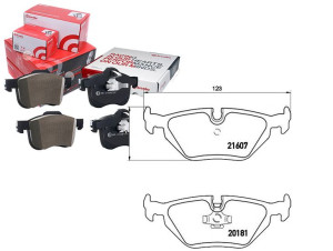 Klocki Hamulcowe Bmw 3 E36 90-98 Tył Brembo
