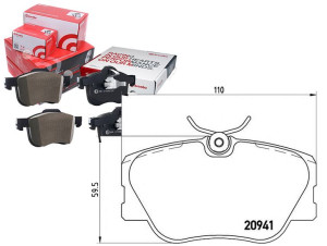 Klocki Hamulcowe Mercedes W124 84-96 Brembo