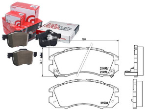 Klocki Hamulcowe Subaru Impreza 93-96 Z Czuj. Brem