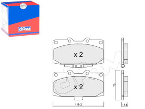Klocki Hamulcowe Subaru Impreza 98-07 Cifam