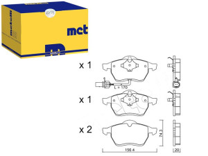 Klocki Hamulcowe Vw Sharan 00- Czuj Metelli
