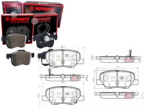 Klocki Hamulcowe Tył Mitsubishi Outlander 2.2 Di-d
