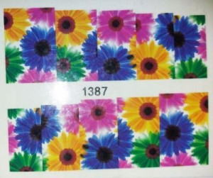 Xf1387 Naklejki Wodne Nalepki Na Całe Paznokcie