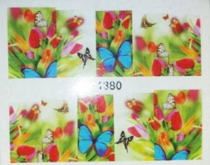 Xf1380 Naklejki Wodne Nalepki Na Całe Paznokcie