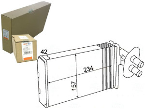 Nagrzewnica Behr Hella 701820031 049011n Kvw406 Vw