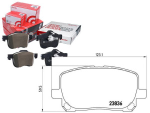 Klocki Hamulcowe Toyota Avensis Verso 01-09 Brembo