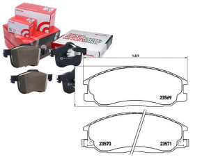 Klocki Hamulcowe Hyundai Santa Fe 01-06 Przód Brem