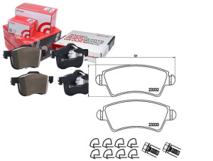 Klocki Hamulcowe Peugeot 206 01- 1.6-2.0hdi Brembo