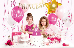 Zestaw dekoracji party - Princess, idealny dla małej księżniczki