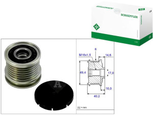 Koło Pasowe Alternatora Vw 1,9tdi 2,4d Ina