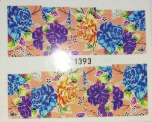 Xf1393 Naklejki Wodne Nalepki Paznokcie Róże Rose