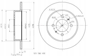 Tarcze Ham. 2szt Nissan T. Almera 95- Maxgear