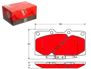 Klocki Hamulcowe Subaru Przód Impreza 00- 300zx Tr