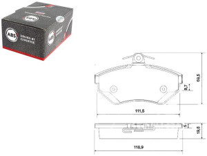 Klocki Hamulcowe Vw Passat 96-99 1.6-1.9tdi A.b.s.