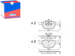Klocki Hamulcowe Bmw 1 E87 05-11 Przód Cifam