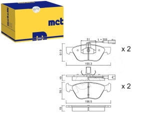 Klocki Hamulcowe Alfa 166 2,0-2,4jtd 98-07 Metelli