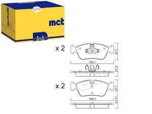 Klocki Hamulcowe Bmw 3 E90 320 05- Metelli