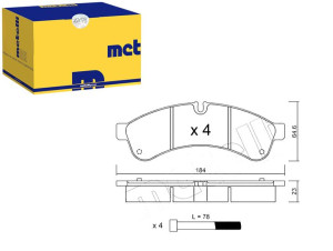 Klocki Hamulcowe Iveco Daily Iii 06- Tył Metelli