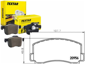 Klocki Hamulcowe P Mitsubishi Cordia Tredia Textar