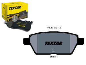 Klocki Hamulcowe Mazda Tył 6 2,3 02-07 Textar
