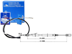 Linka Hamulca Ręcznego Citroen C8 Peugeot 807 2.0-