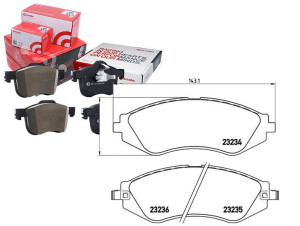 Klocki Hamulcowe Daewoo Leganza 97- Brembo