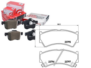 Klocki Hamulcowe Suzuki Baleno 99-02 Brembo