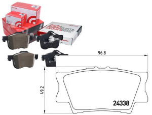 Klocki Hamulcowe Toyota Rav 4 06- Tył Brembo