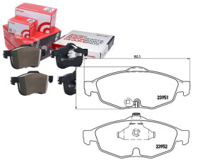 Klocki Hamulcowe Chrysler Sebring 01- Brembo
