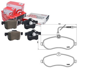 Klocki Hamulcowe Fiat Scudo 07- Z Czuj. Brembo
