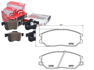 Klocki Hamulcowe Hyundai Terracan 04-06 Brembo