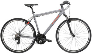 Rower Kross Evado 1.0 28" x 19" męski grafitowo-czerwony