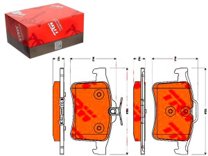 Klocki Hamulcowe Jaguar Tył Xf 09-15 Xj 09- Xk 09-