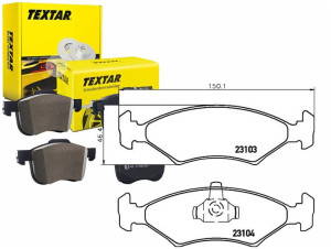 Klocki Hamulcowe Ford Przód Fiesta Puma 95- Textar