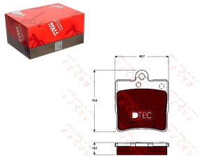 Klocki Hamulcowe Mercedes Tył W203 R171 00-11 Dtec