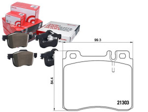 Klocki Hamulcowe Mercedes W140 S-klasa 93-98 Bremb