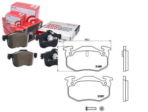 Klocki Hamulcowe Renault 19 Clio 90-95 Tył Brembo