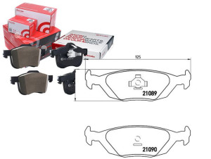 Klocki Hamulcowe Saab 9000 84-98 Tył Brembo