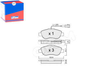 Klocki Hamulcowe Fiat 500 07- Cifam