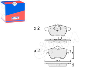 Klocki Hamulcowe Ford/seat/vw Sharan 95-00 Cifam