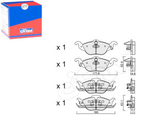 Klocki Hamulcowe Opel Astra G 98-04 Cifam